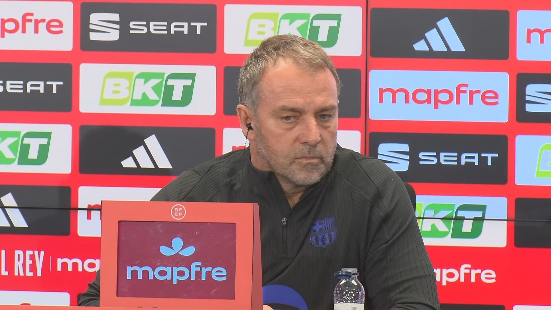 Hansi Flick en sala de prensa en la previa al partido contra el Atleti