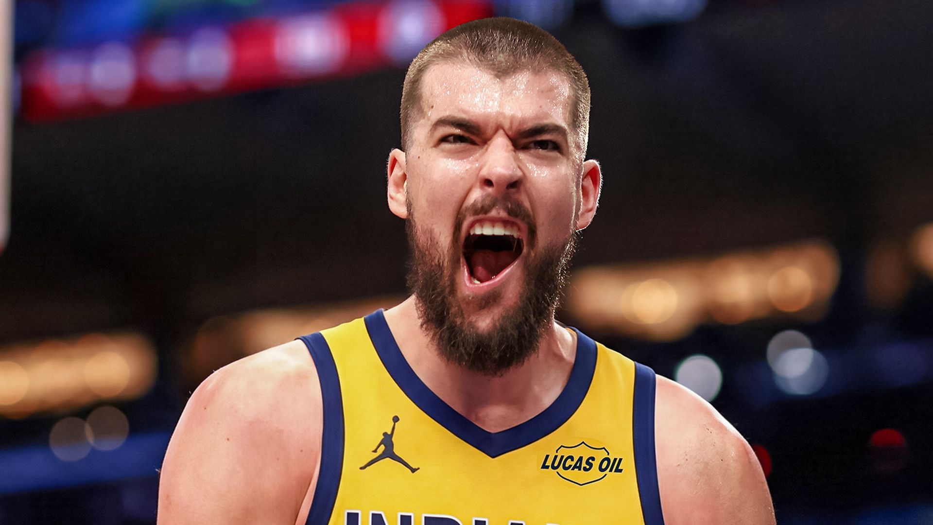 Ivica Zubac, con la camiseta de los Pacers Ivica Zubac, con la camiseta de los Pacers