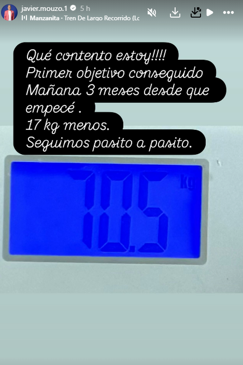 Javier Mouzo, de 'GH', muestra el hito que ha conseguido: perder 17 kilos en tres meses