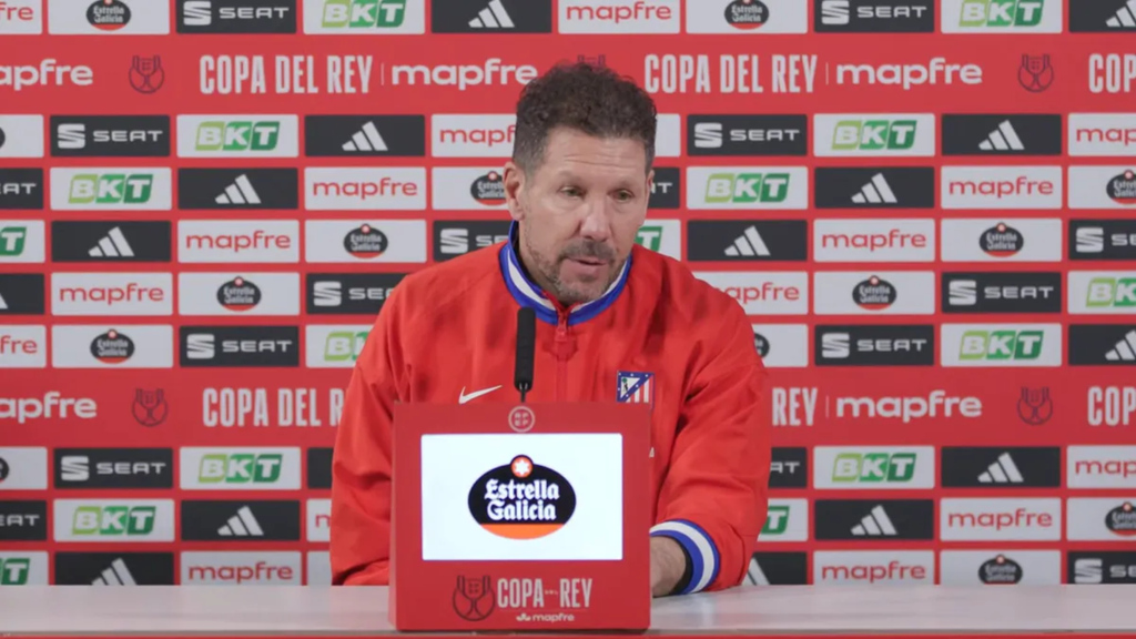 Simeone, antes del Atlético-Barcelona