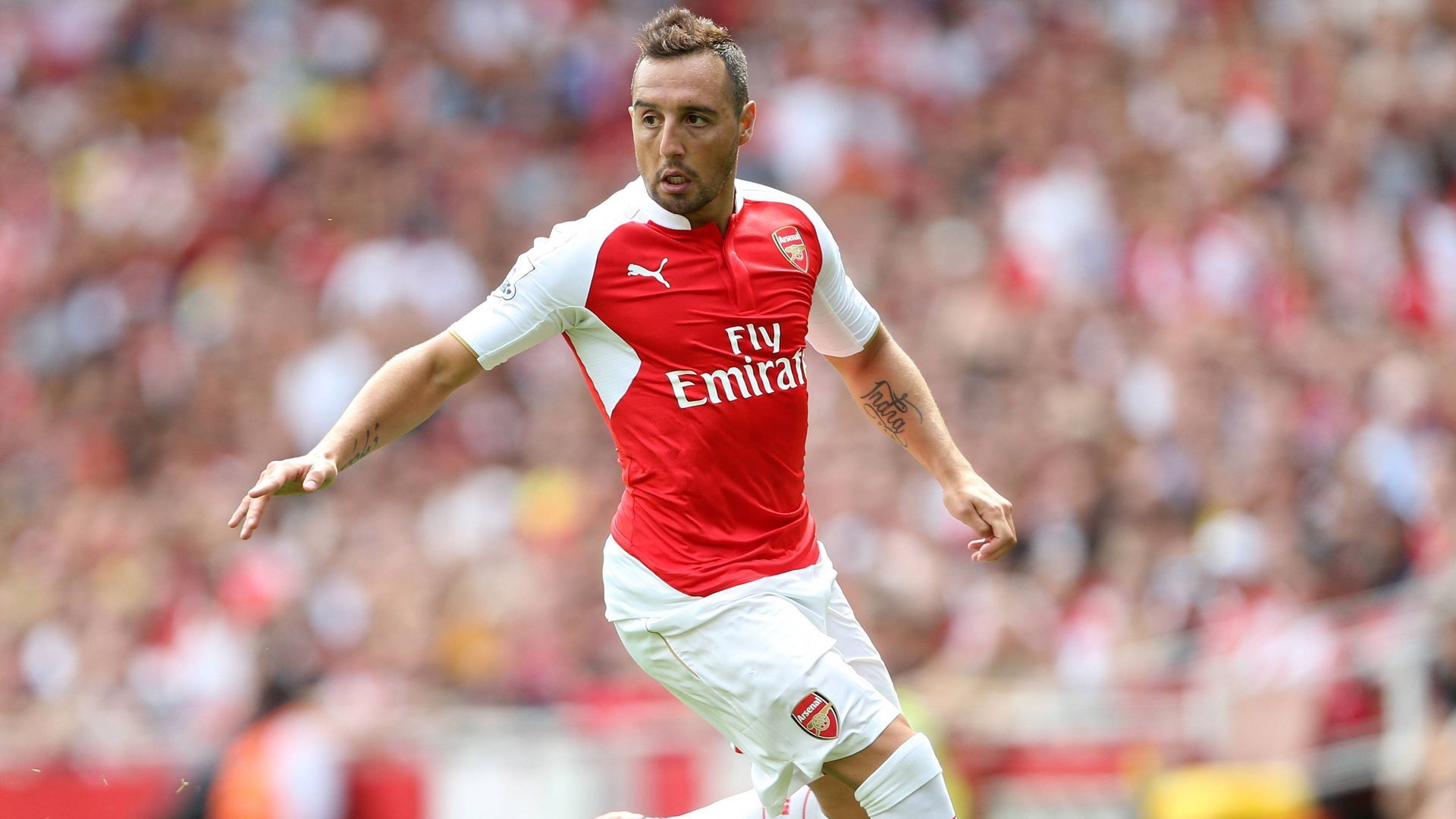 Santi Cazorla en su etapa en el Arsenal