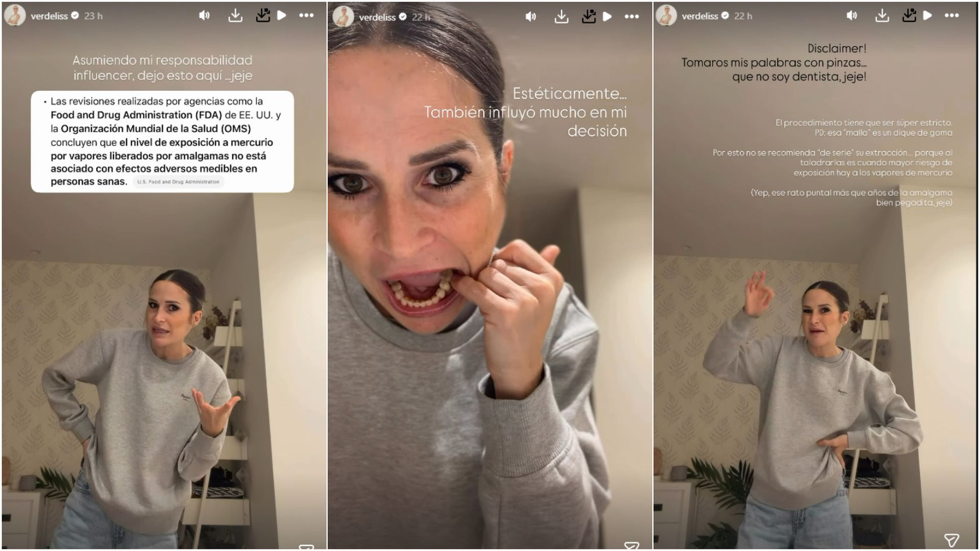 Verdeliss habla de la decisión que ha tomado por motivo de salud