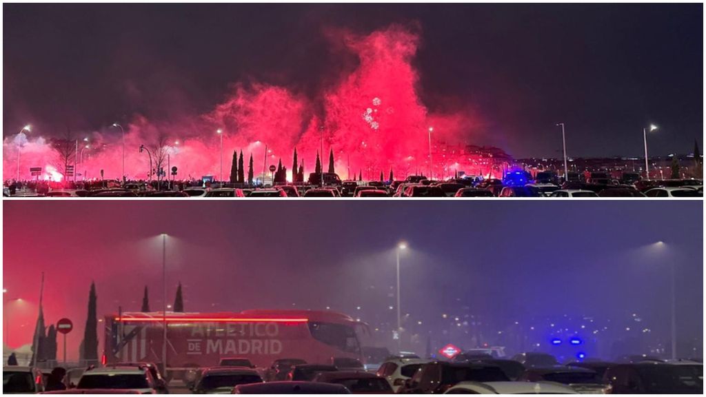 Recibimiento de noche 'grande' en el Metropolitano para el Atlético - Barça de semifinales de Copa del Rey