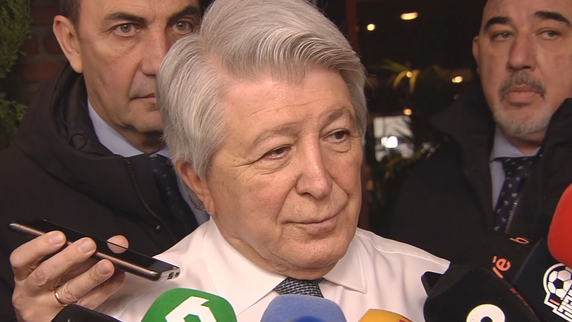 Enrique Cerezo en la comida de directivas