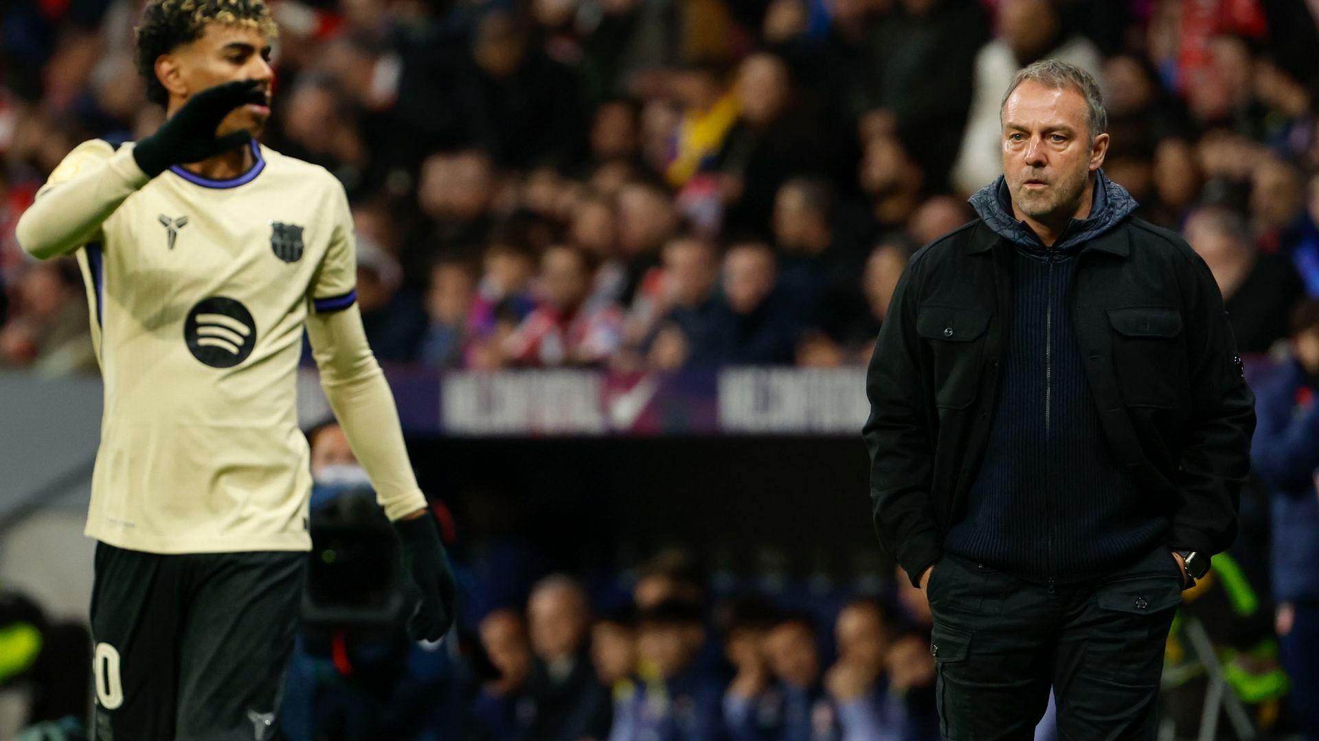 Hansi Flick en el Metropolitano