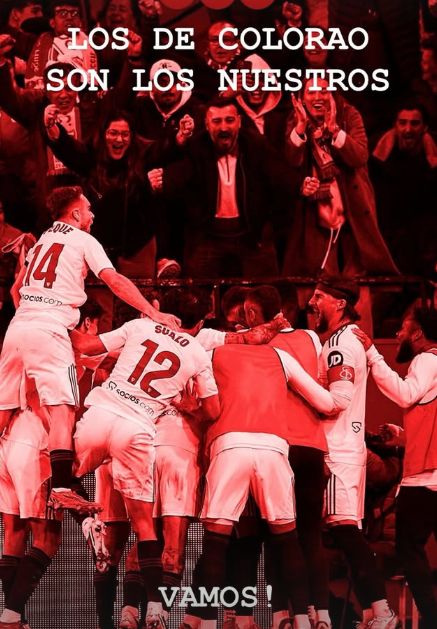 Imagen compartida por los jugadores del Sevilla.