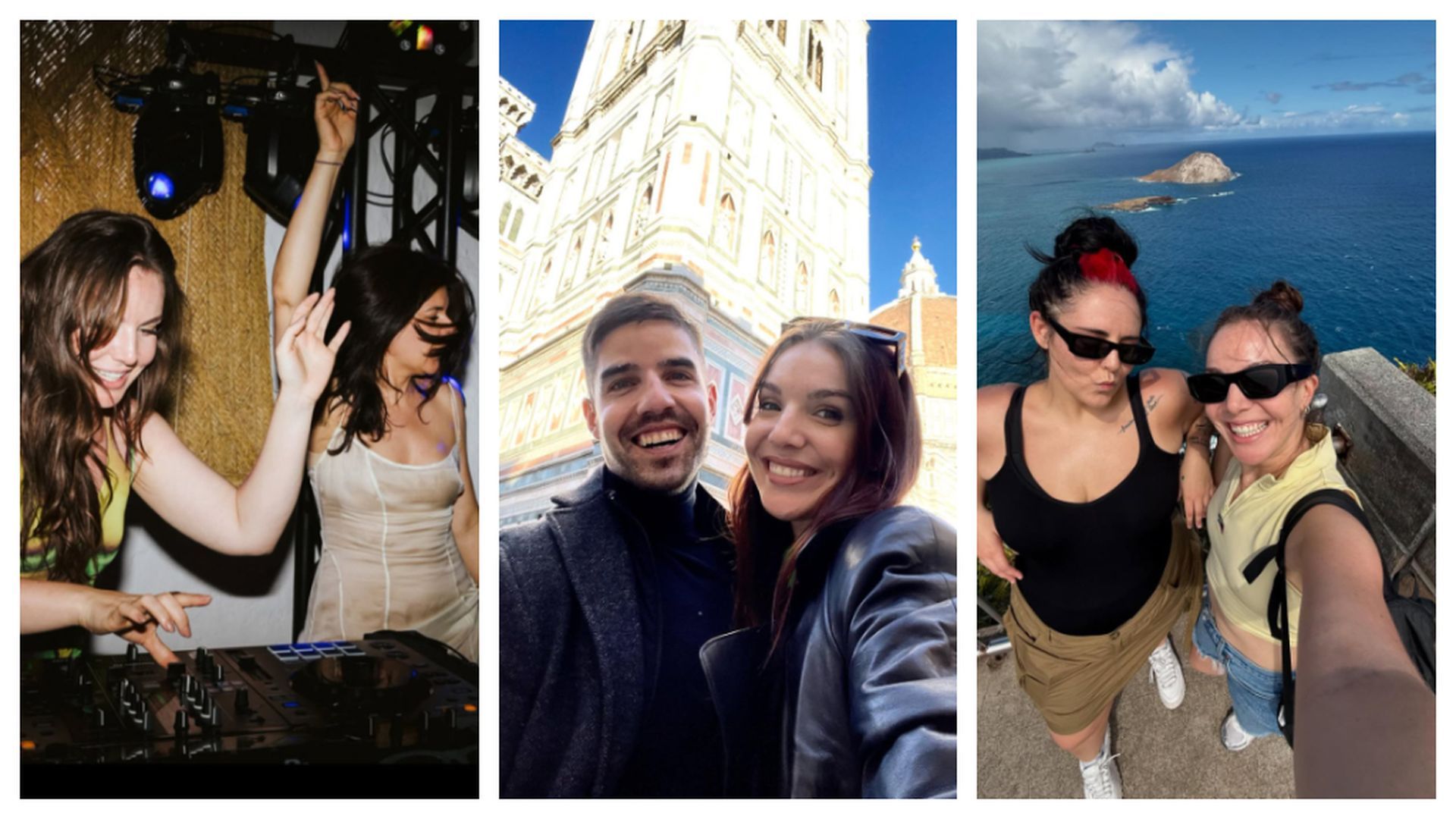 Inés Hernand y su familia y amigos