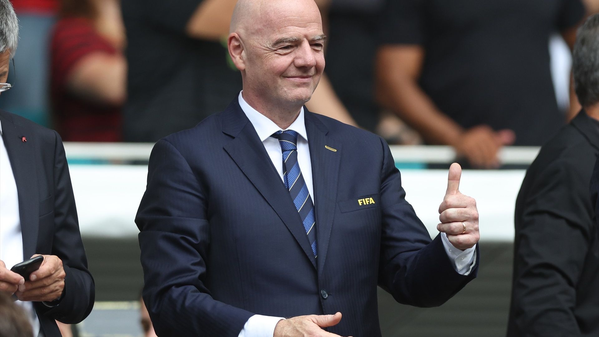 Infantino, en un partido Infantino, en un partido