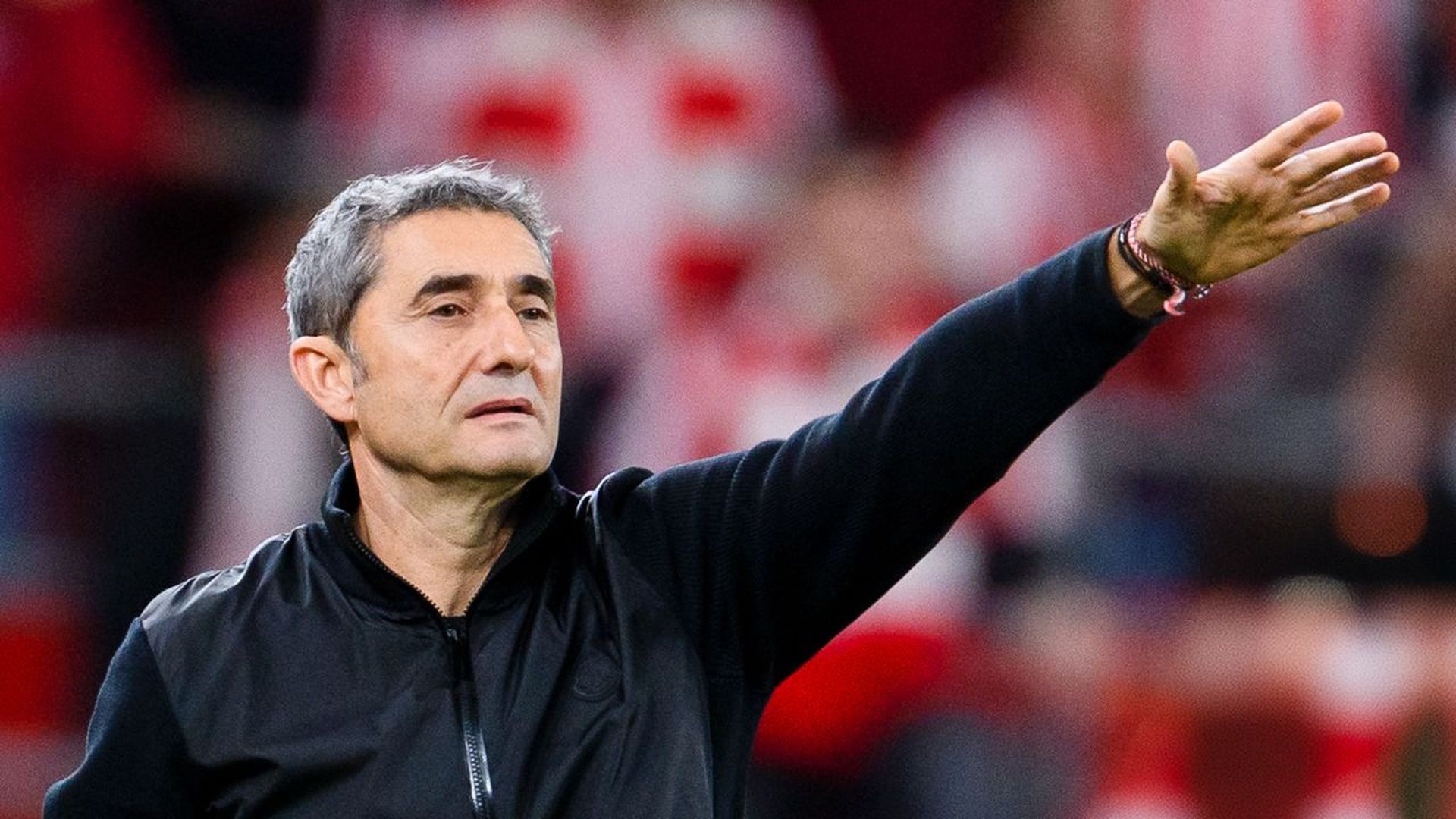 Instrucciones de Ernesto Valverde en la semifinal de Copa ante la Real Sociedad en San Mamés