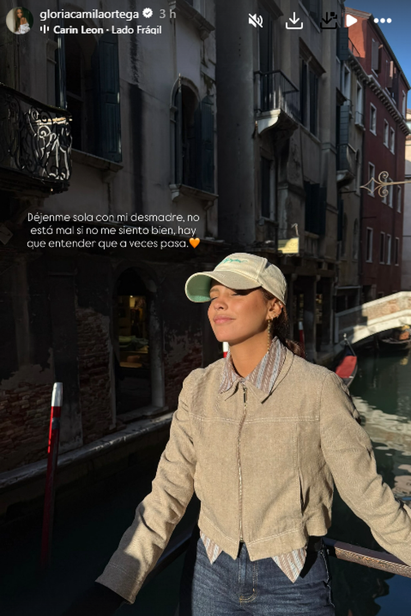 La foto que Gloria Camila ha compartido de su polémico viaje a Venecia