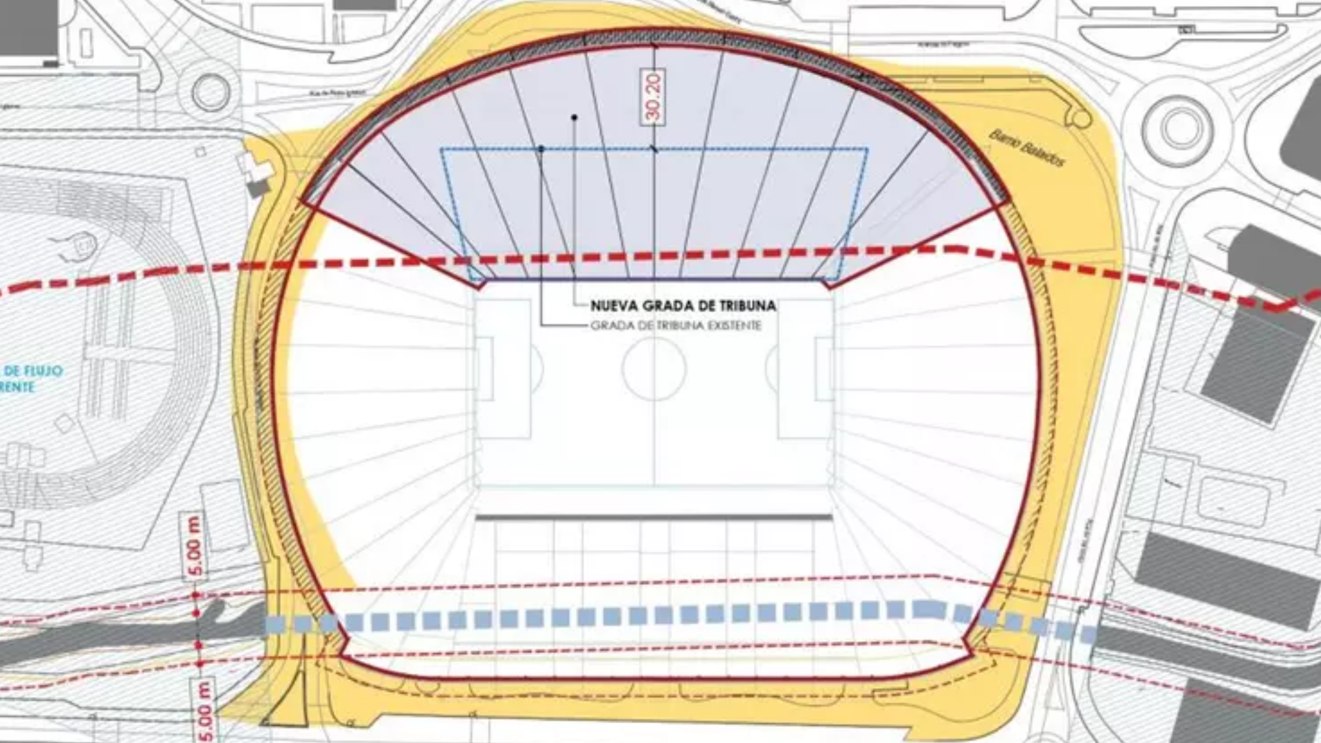 Proyecto de la Grada de Tribuna en Balaídos
