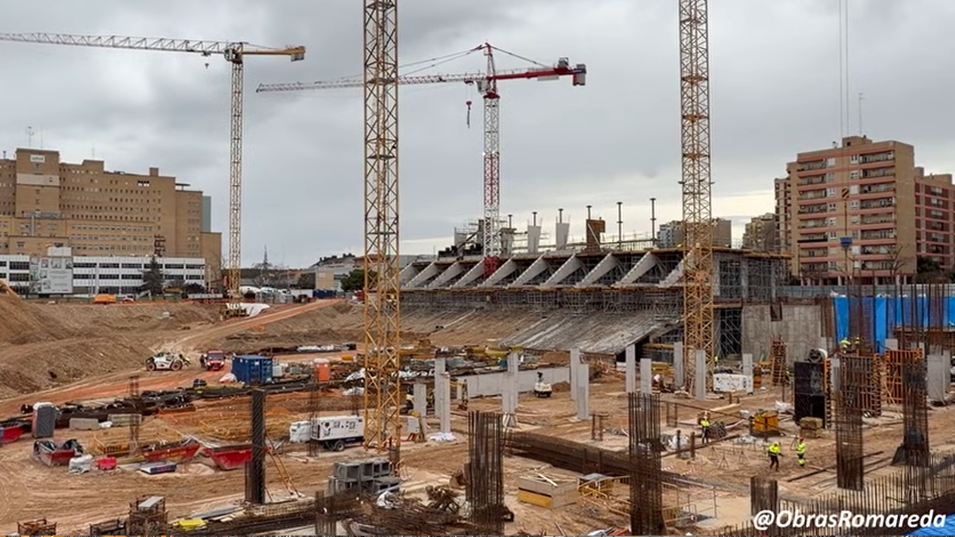 Así avanzas las obras del nuevo estadio del Real Zaragoza