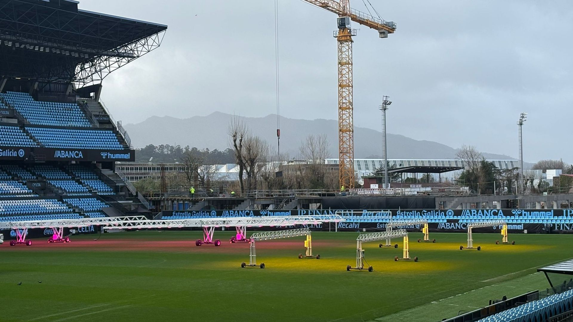 Obras en la Grada Gol de Balaídos