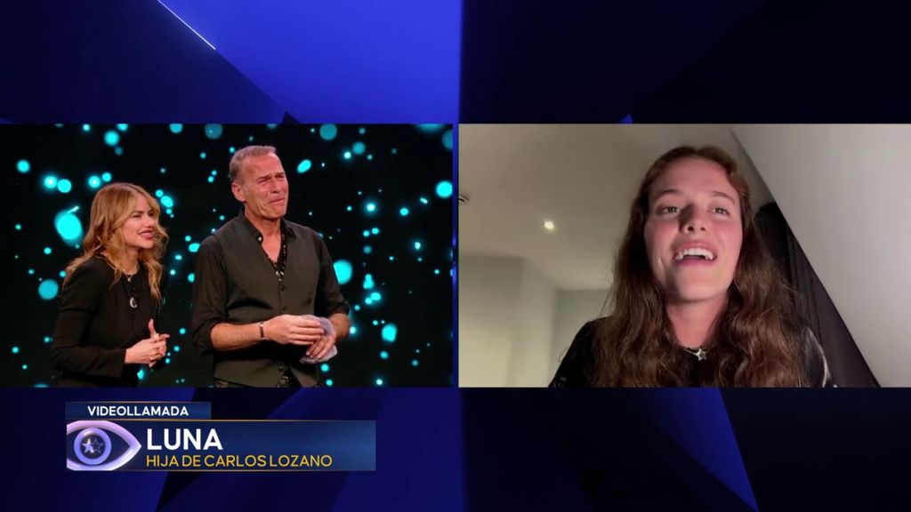 Luna, hija de Carlos Lozano y Mónica Hoyos, por primera vez en televisión, sale en defensa de su padre en ‘GH DÚO’: "Esos comentarios sobran"
