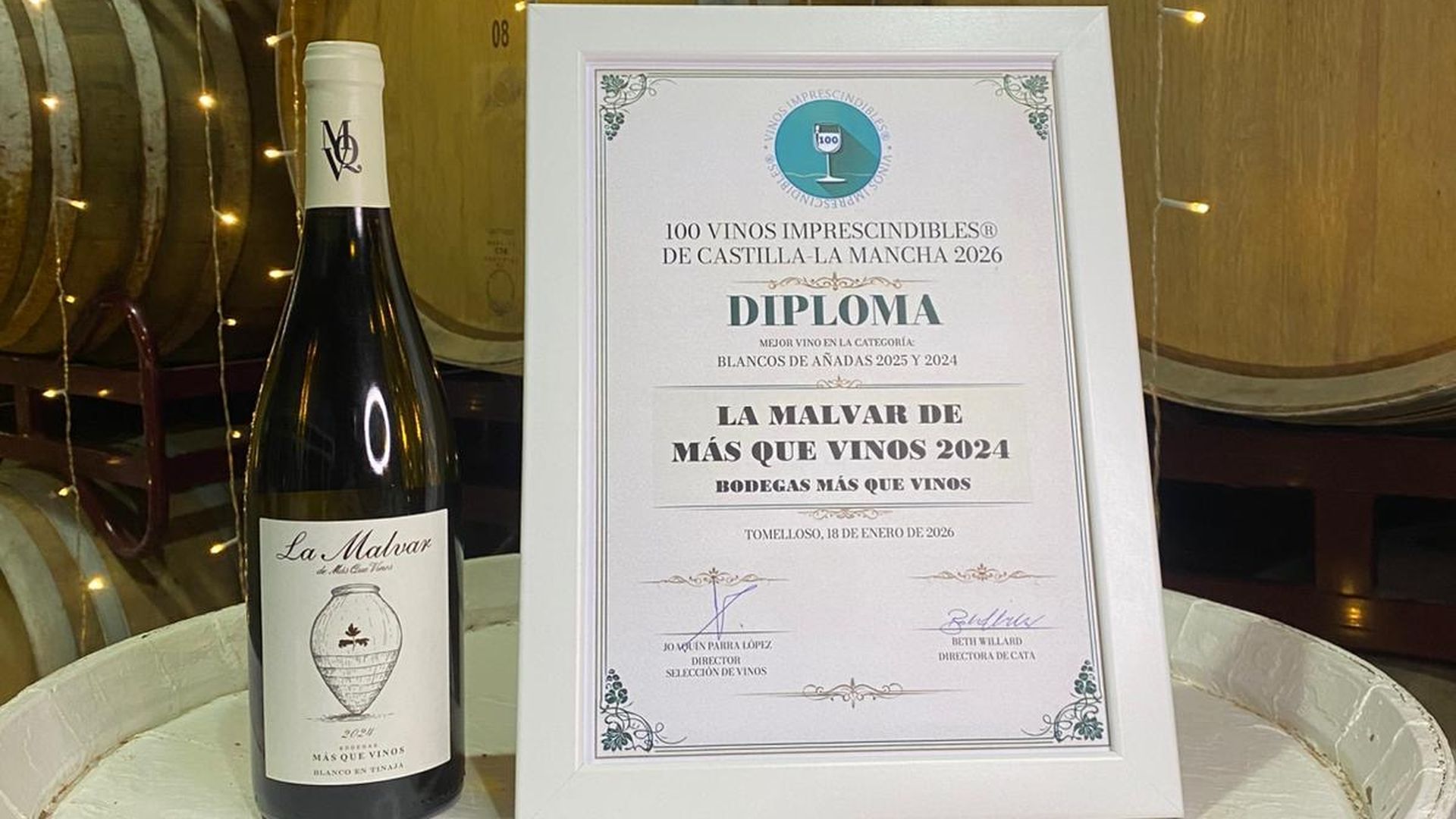 Diploma para La Malvar