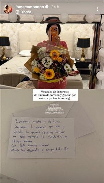 El detalle a Inma Campano