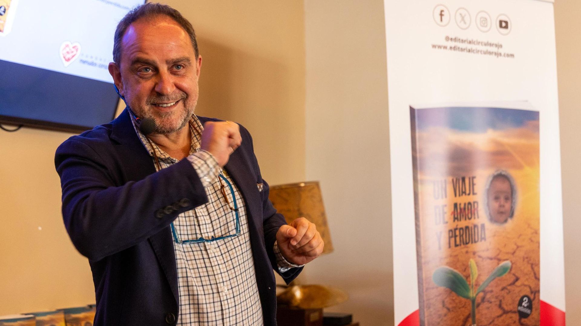 Gaspar durante la presentación del libro 'Un viaje de amor y pérdida'