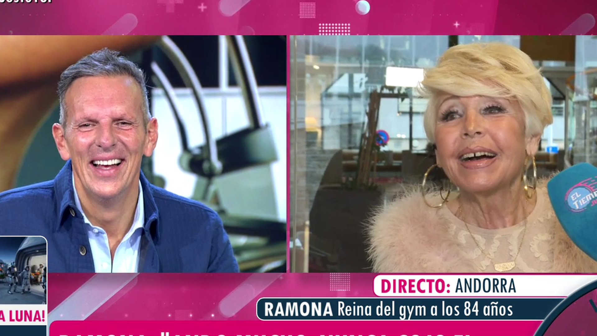 Joaquín Prat se parte de risa con el secreto del alucinante estado físico de Ramona a sus 84 años