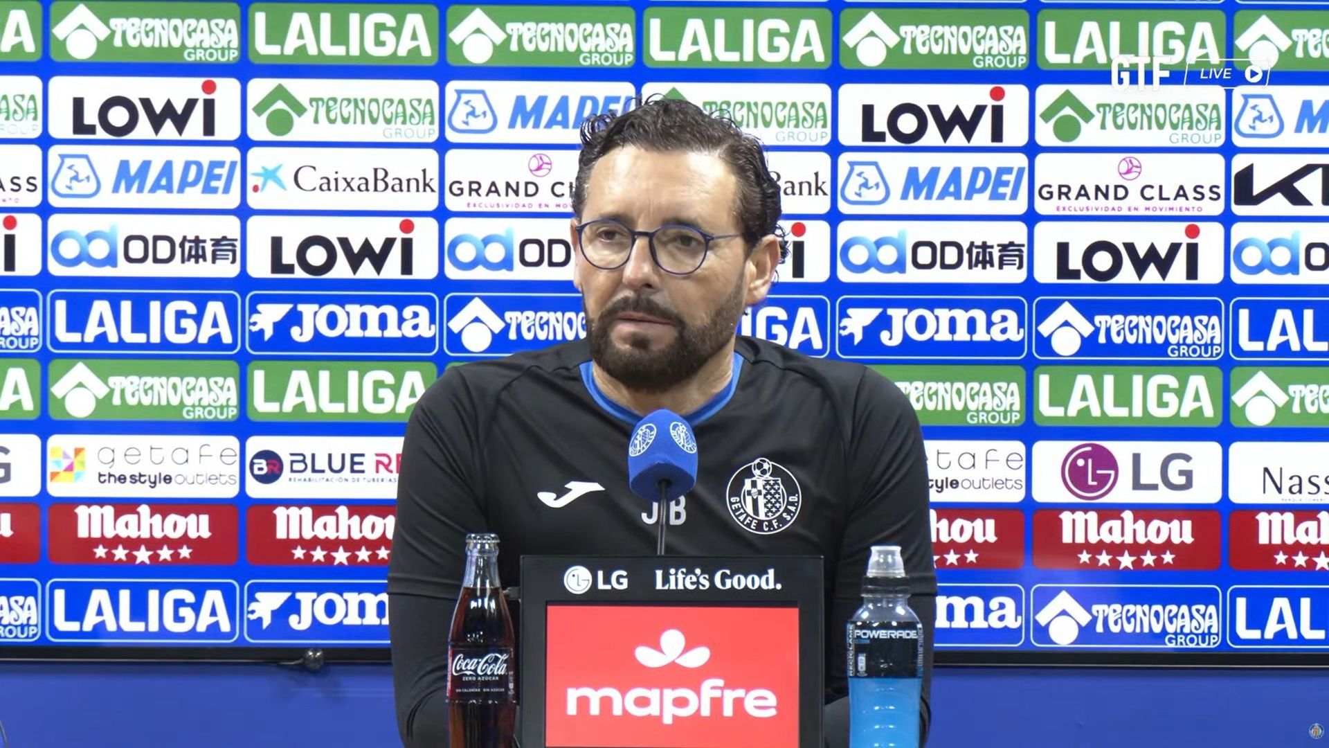 José Bordalás, en sala de prensa José Bordalás, en sala de prensa