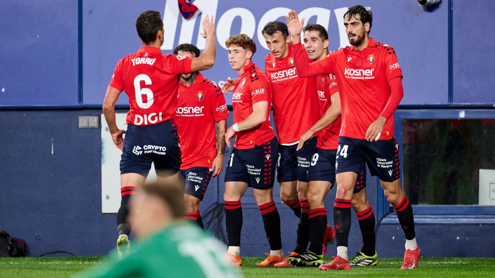 Osasuna celebra un gol Osasuna celebra un gol