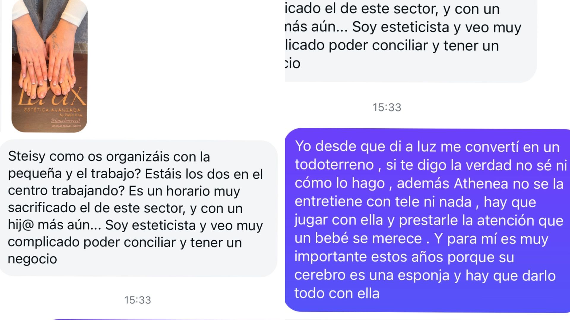 Patricia Steisy cuenta cómo se organiza con su hija en su día a día