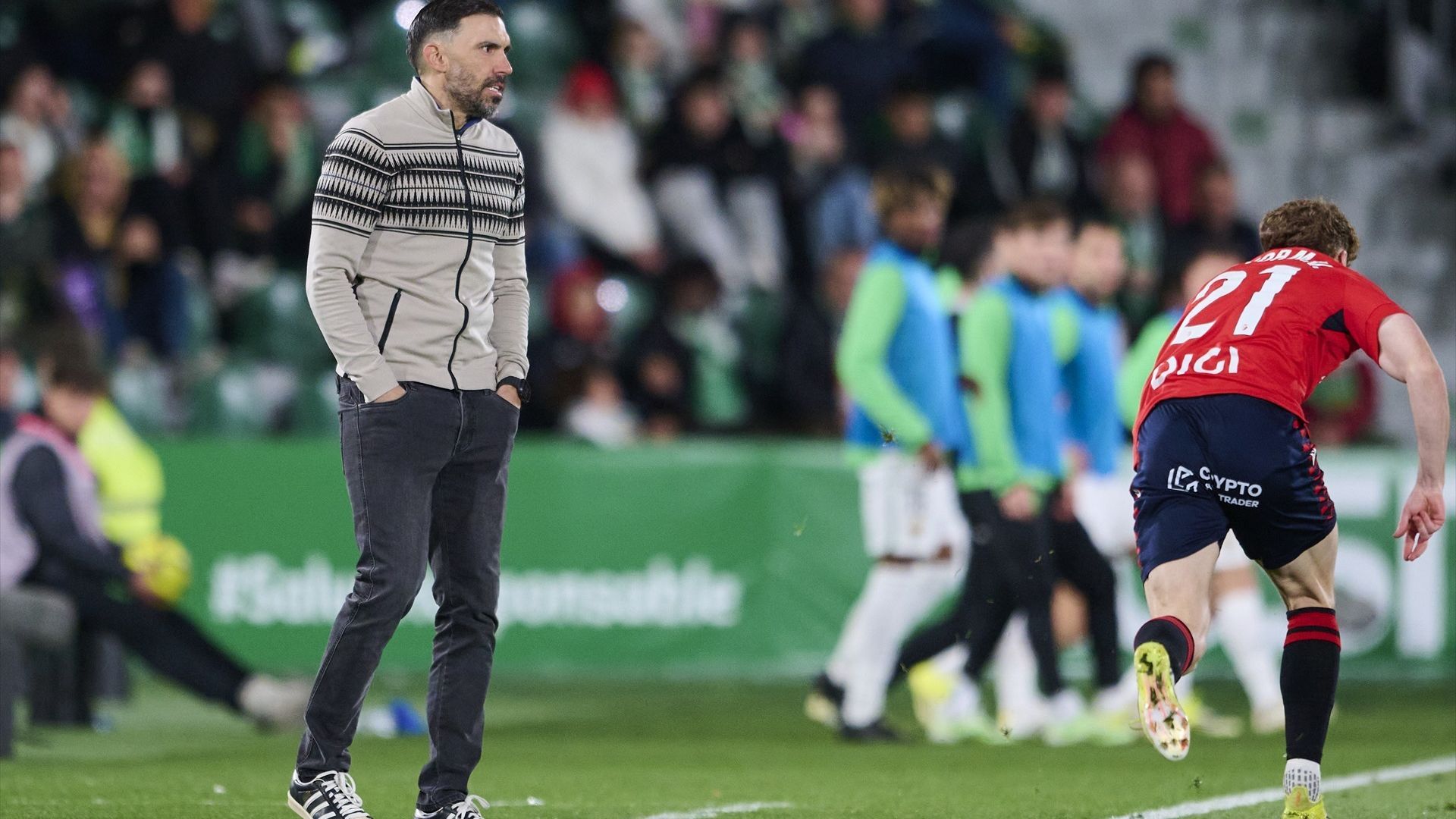 Sergio Herrera, en el Elche-Osasuna