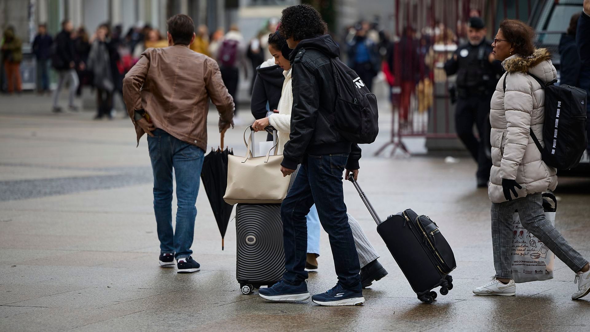 Turistas por las calles de Madrid