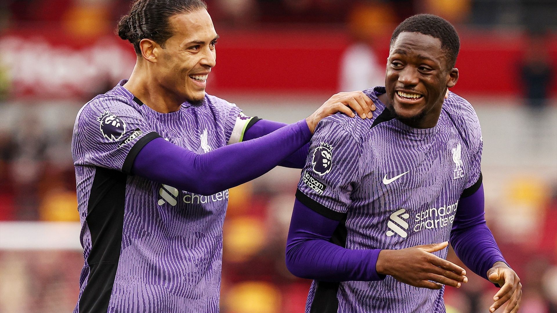 Virgil Van Dijk e Ibrahima Konaté Virgil Van Dijk e Ibrahima Konaté