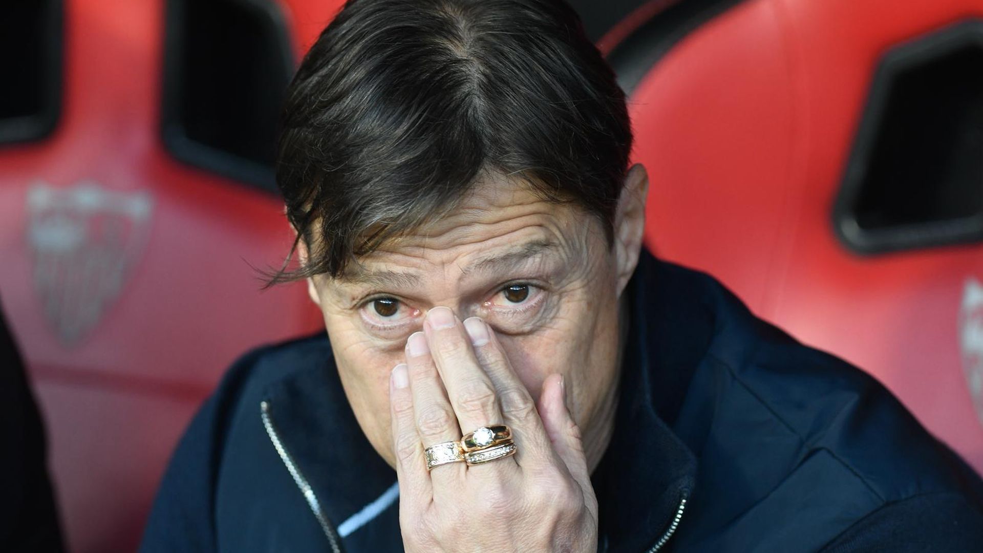 Almeyda, en el Sevilla-Alavés Almeyda, en el Sevilla-Alavés