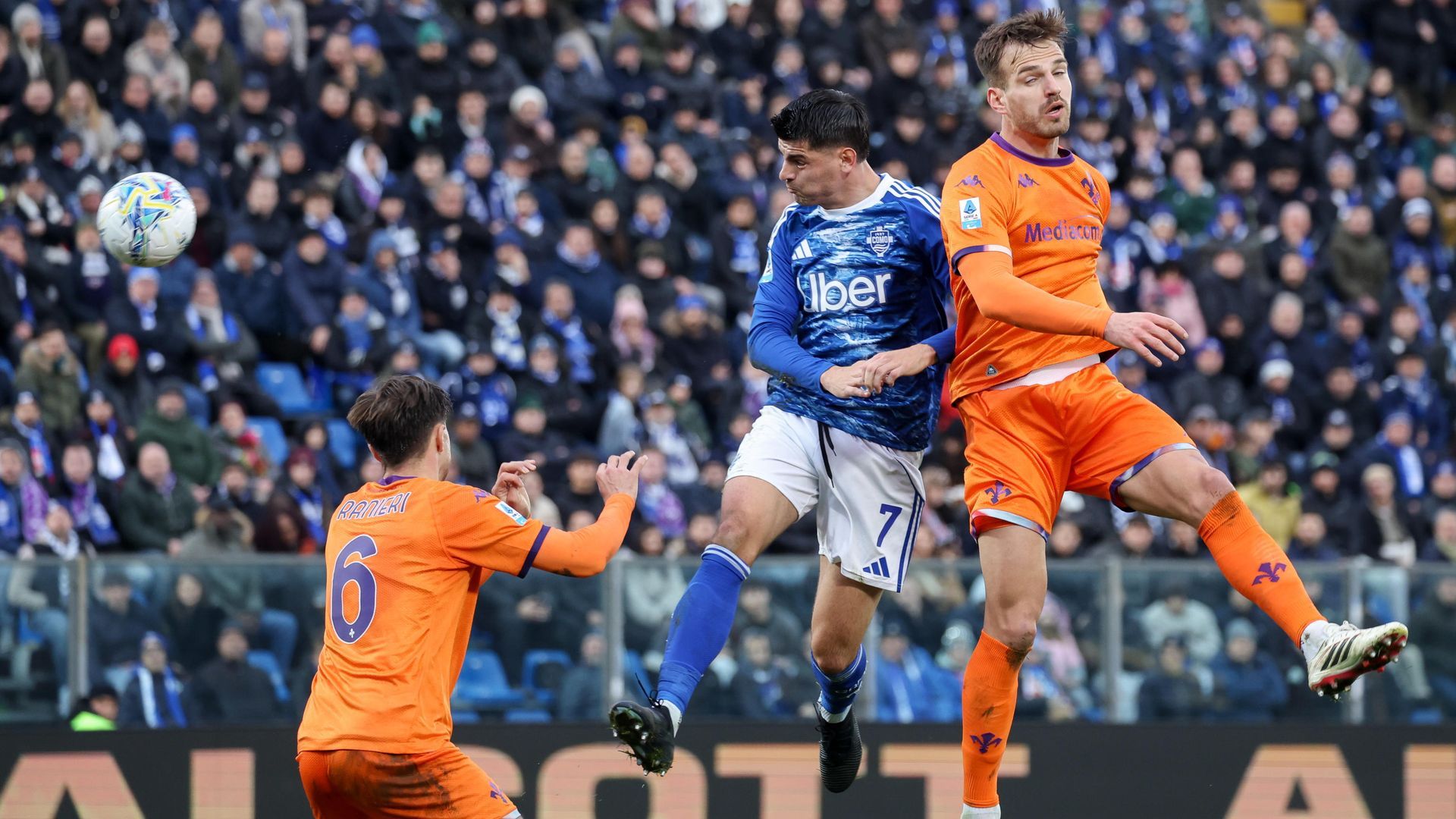 Álvaro Morata en el Como 1907 - Fiorentina