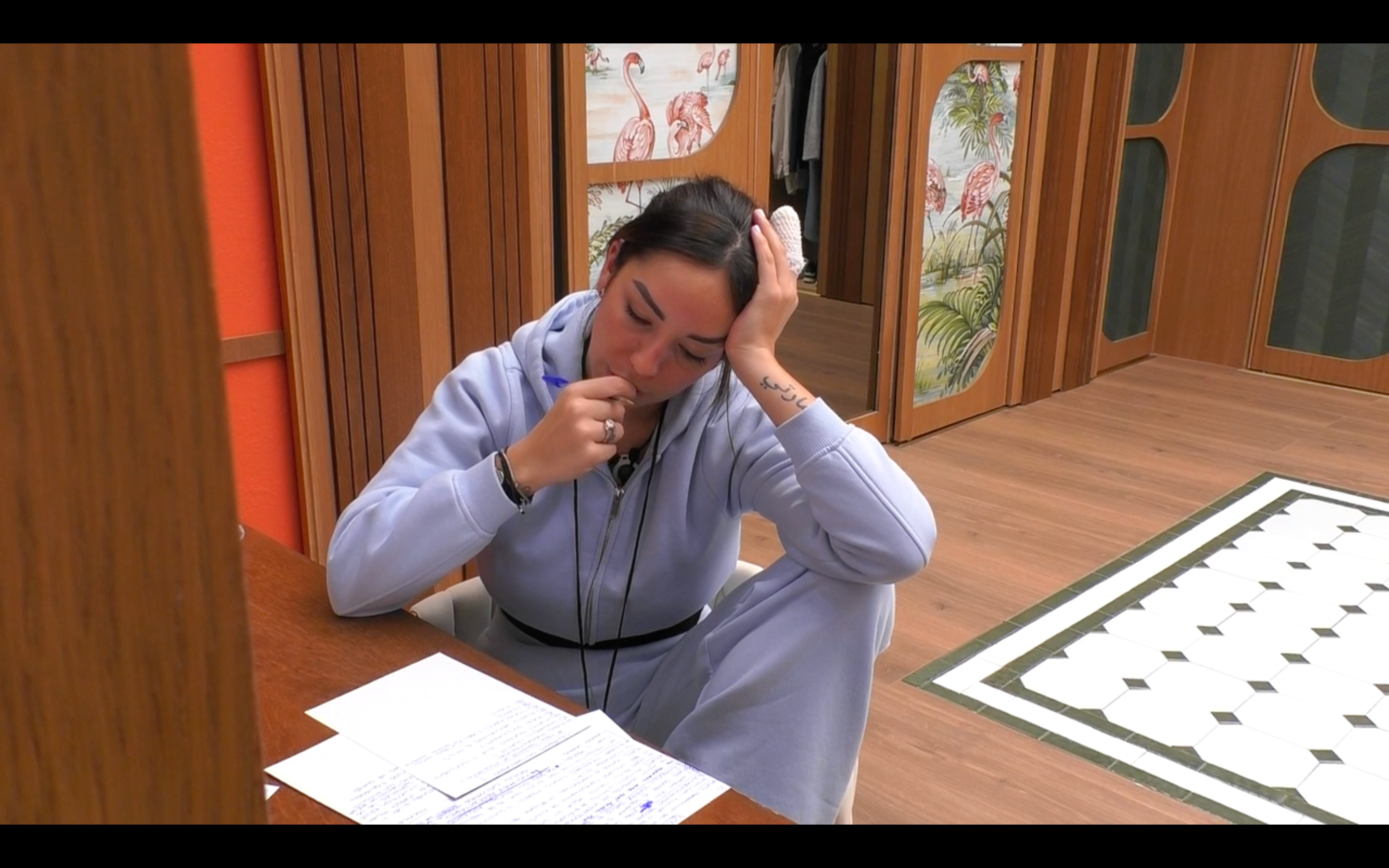 Anita escribe el guion