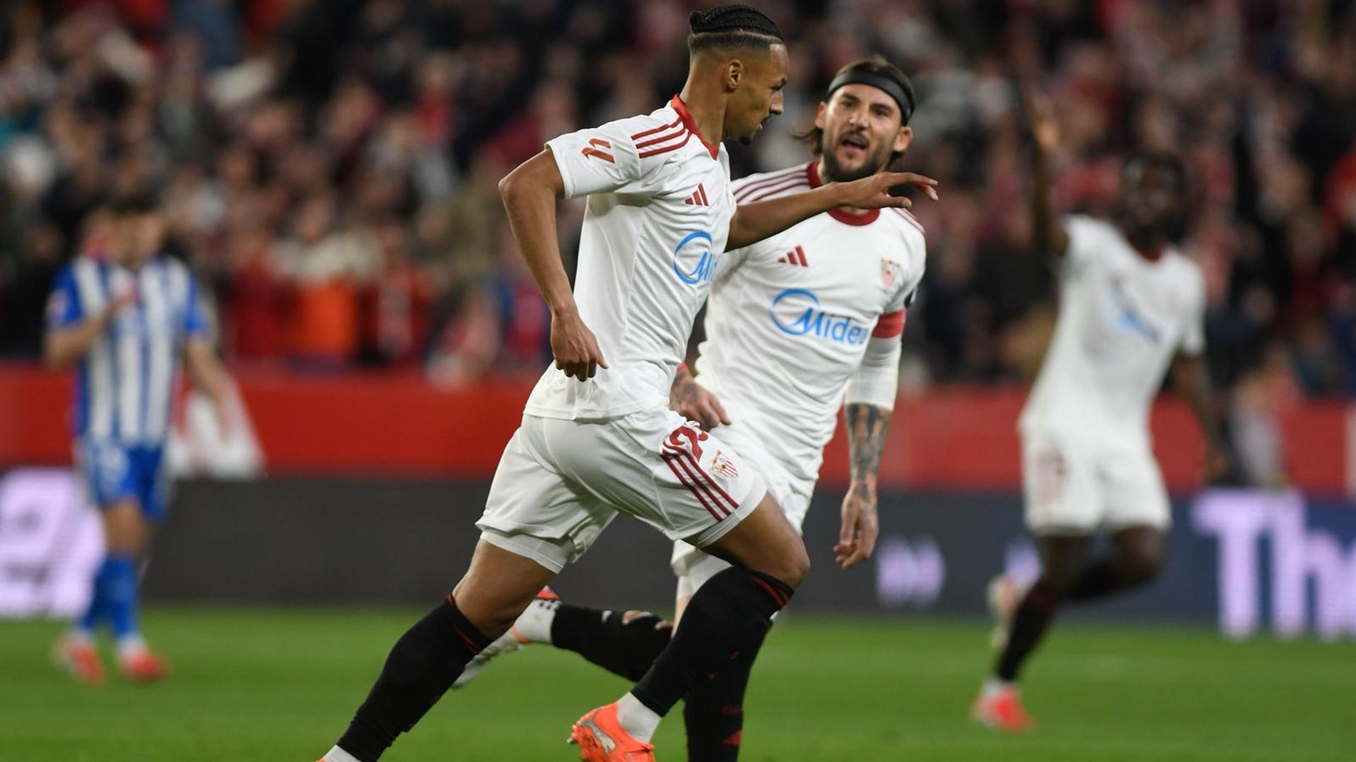 Celebración del gol de Sow al Alavés Celebración del gol de Sow al Alavés