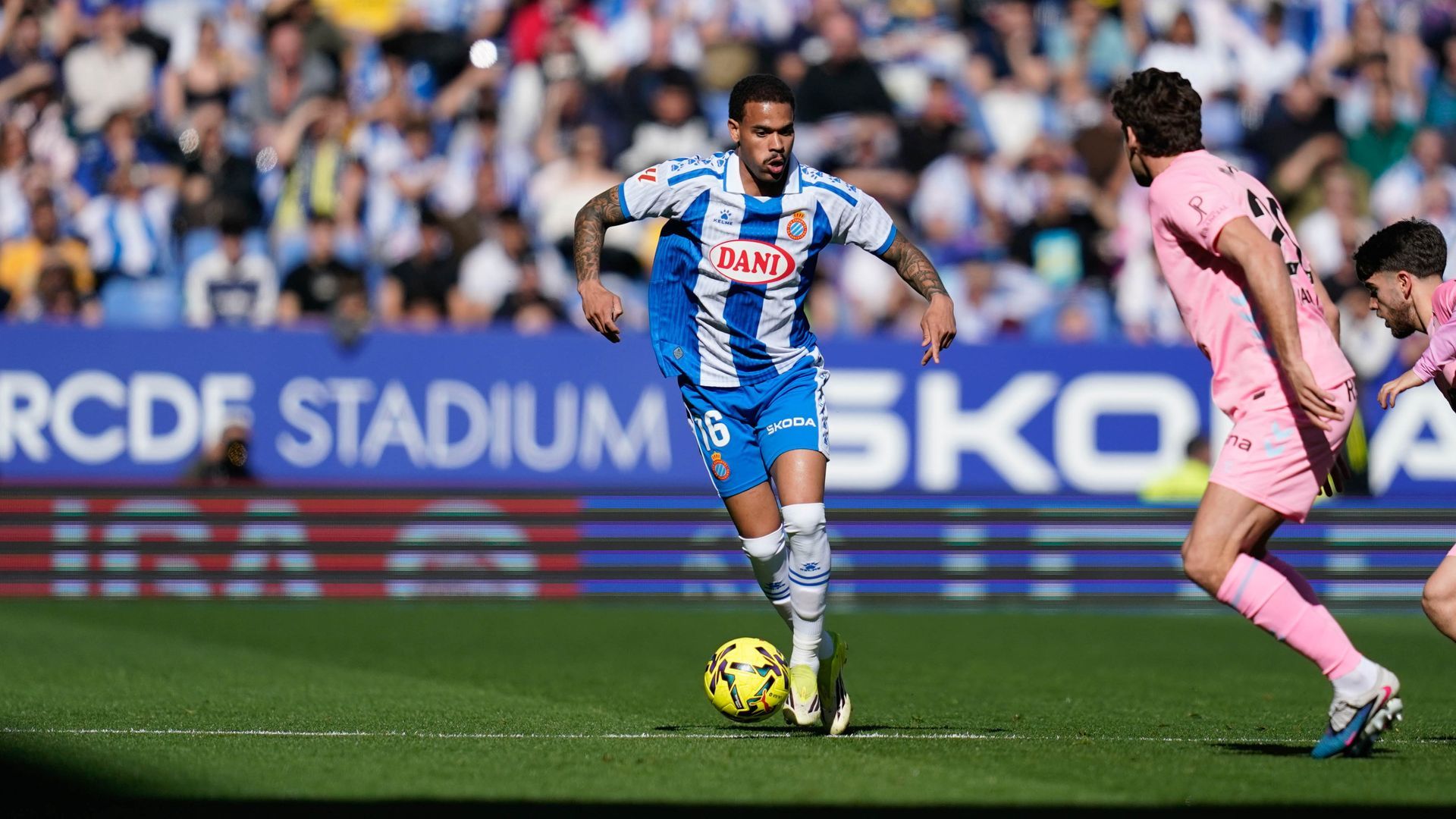 Cyril Ngonge, en el Espanyol-Celta