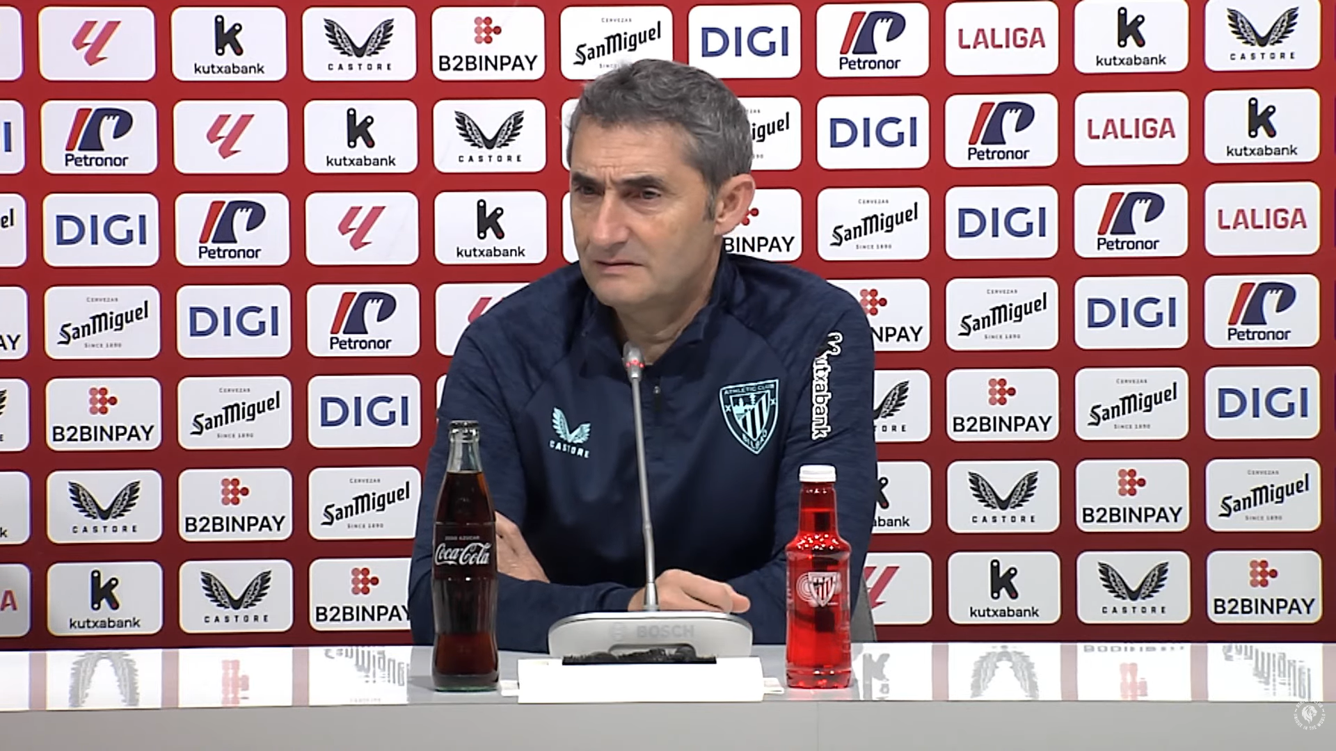 Ernesto Valverde, en sala de prensa Ernesto Valverde, en sala de prensa
