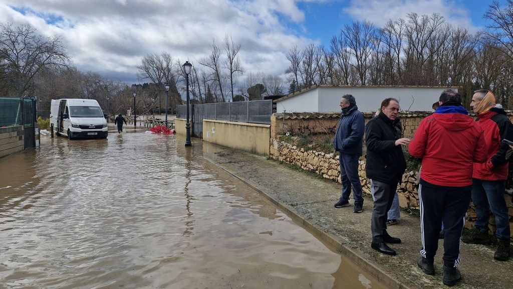 Inundaciones en San Esteban de Gormaz, Soria, por la crecida del río Duero