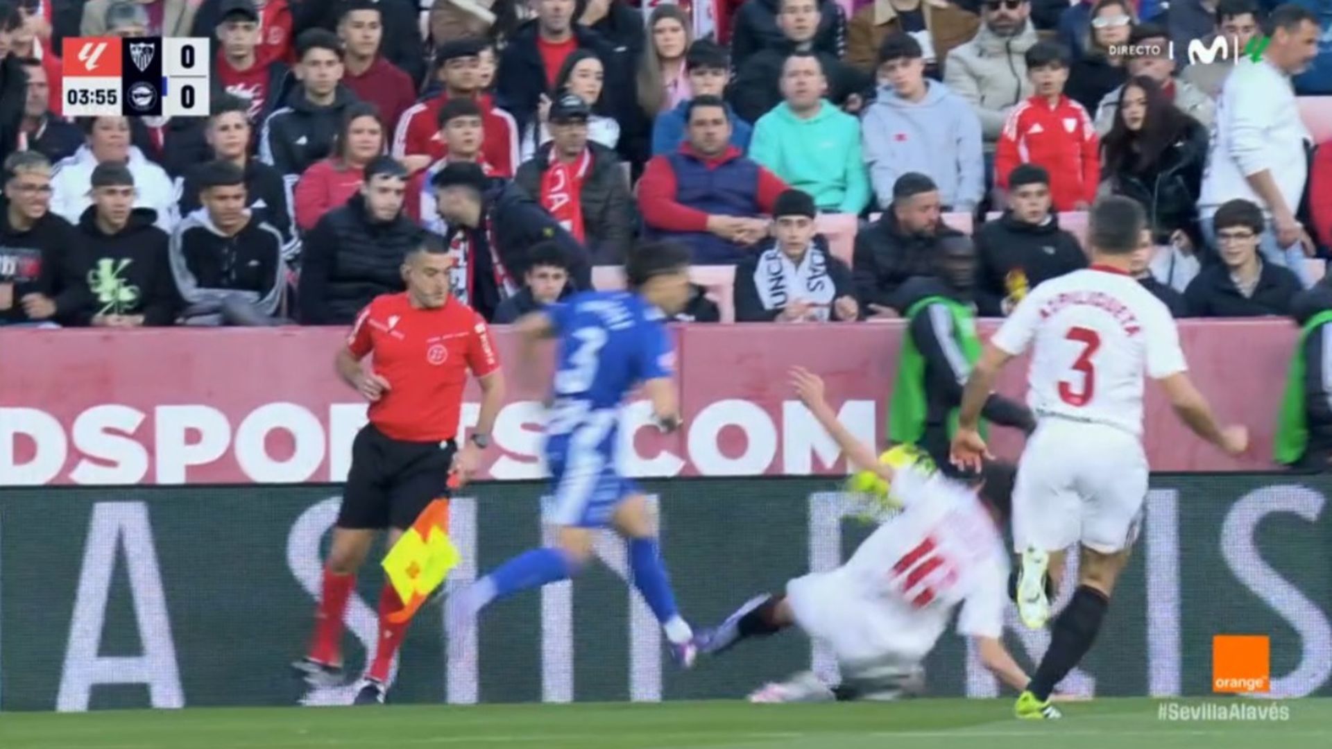 La acción de la primera amarilla a Juanlu