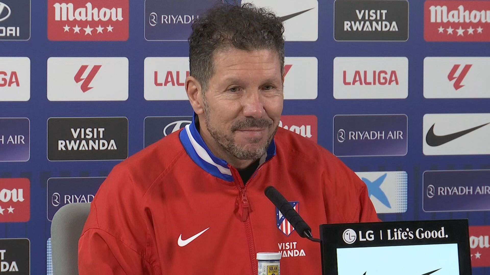 Simeone, en rueda de prensa Simeone, en rueda de prensa