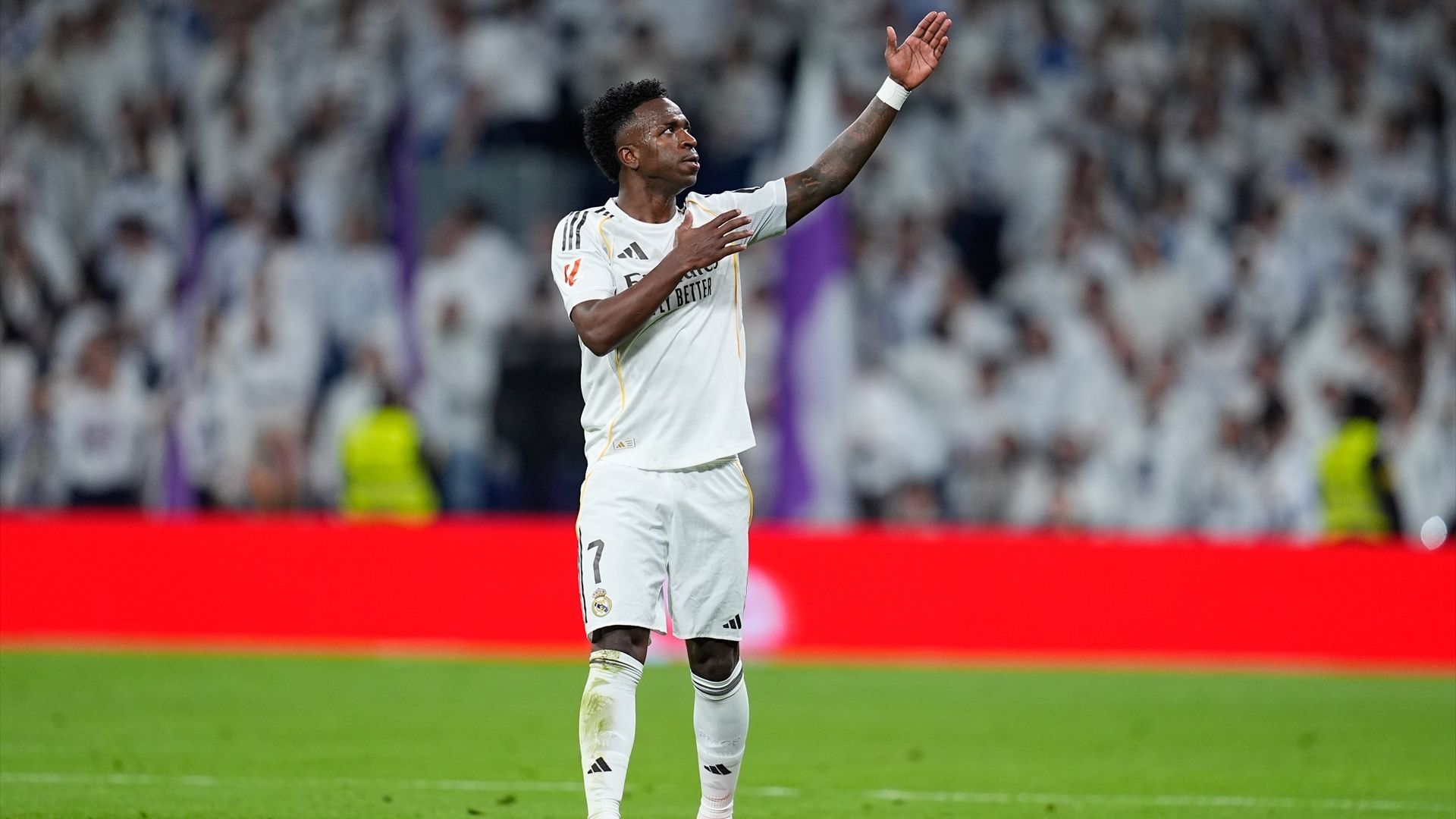 Vinicius celebra uno de sus goles en el Real Madrid-Real Sociedad Vinicius celebra uno de sus goles en el Real Madrid-Real Sociedad