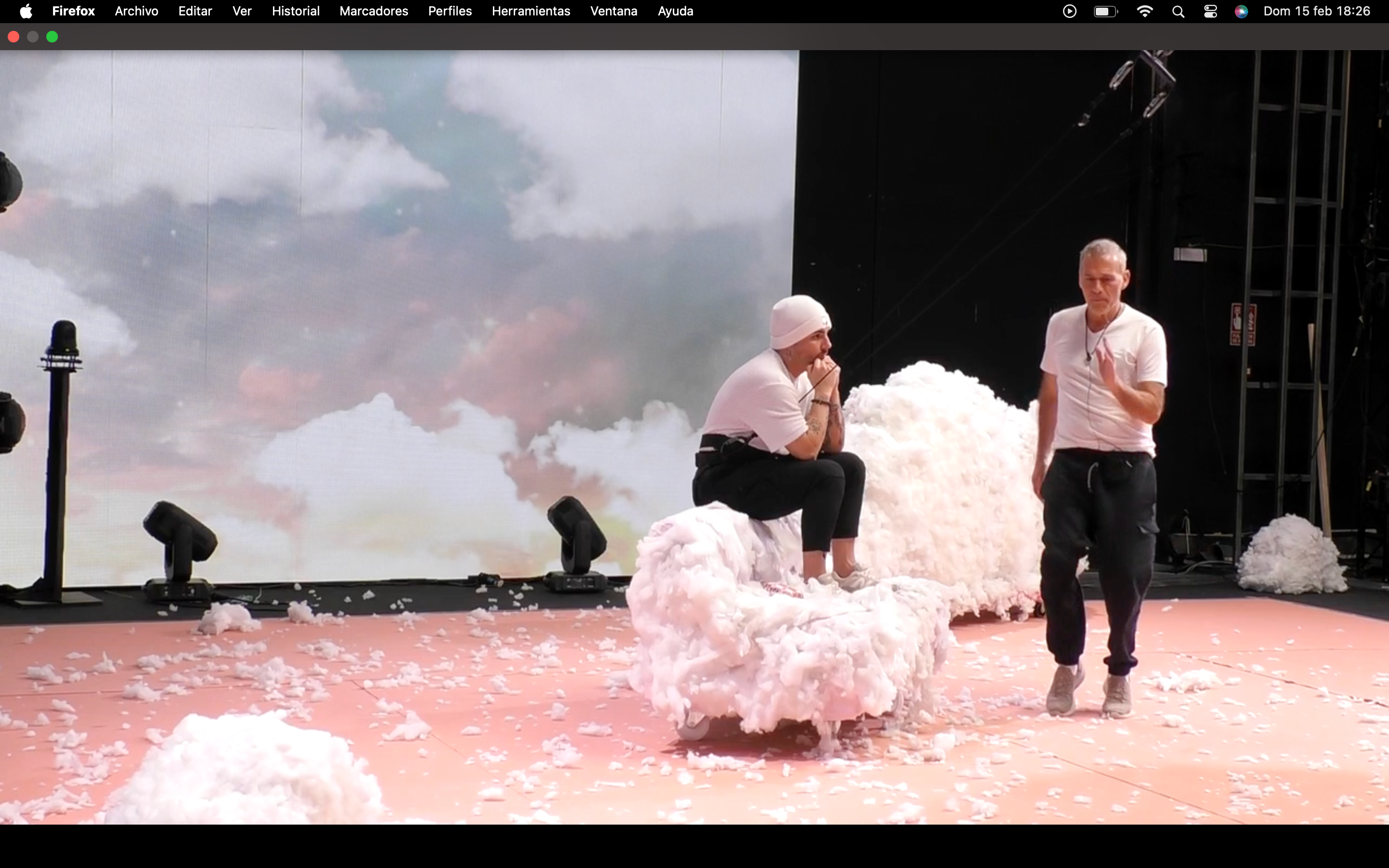 Carlos y Manuel ensayan