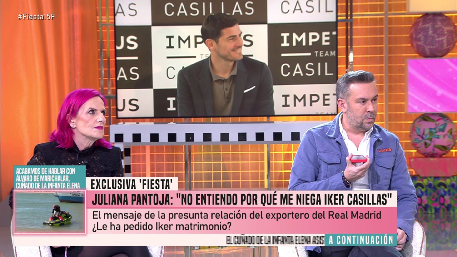 El audio de Juliana Pantoja en 'Fiesta'