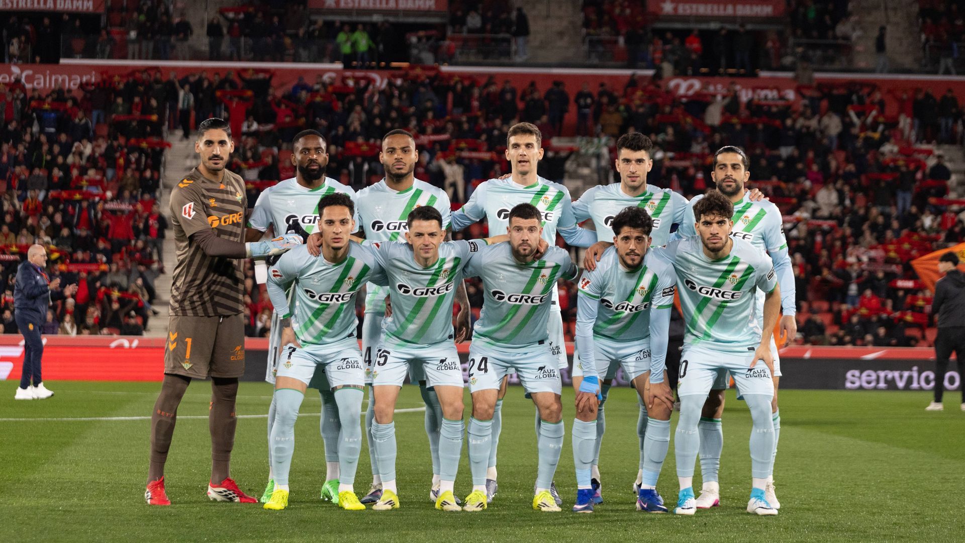 El once del Betis contra el Mallorca El once del Betis contra el Mallorca