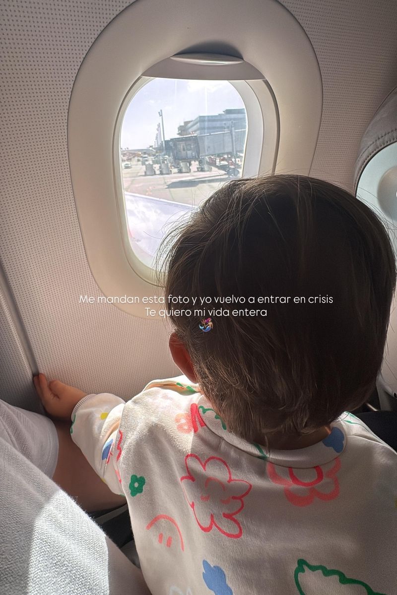 Anabel Pantoja lamenta tener que separarse de su hija, que ha viajado con David Rodríguez