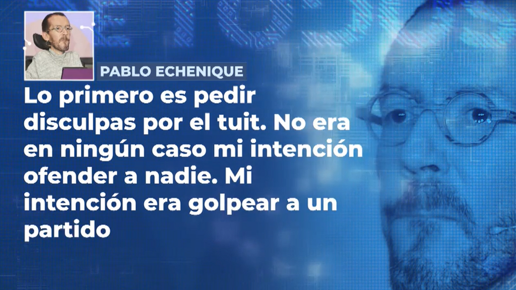 Pablo Echenique se disculpa por su polémico tuit: “Mi intención era golpear a un partido profundamente homófobo”