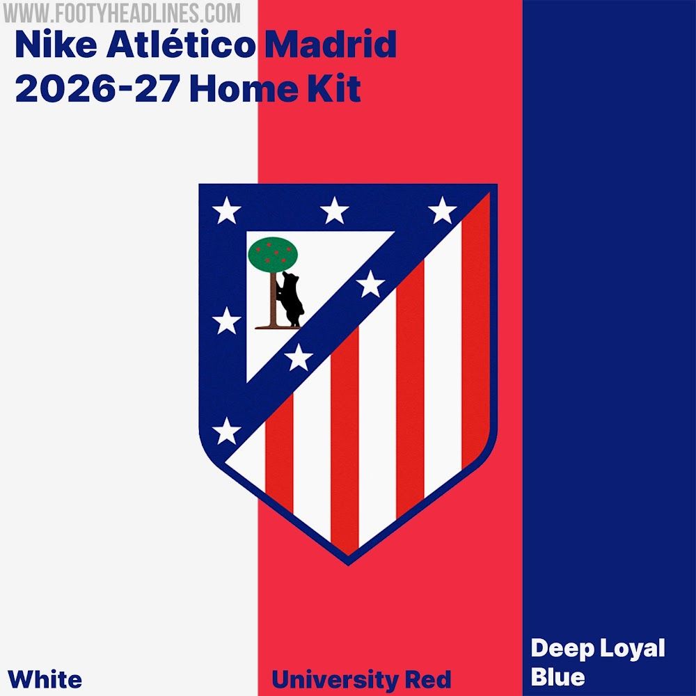 Colores del Atleti para la tempoada 26/27