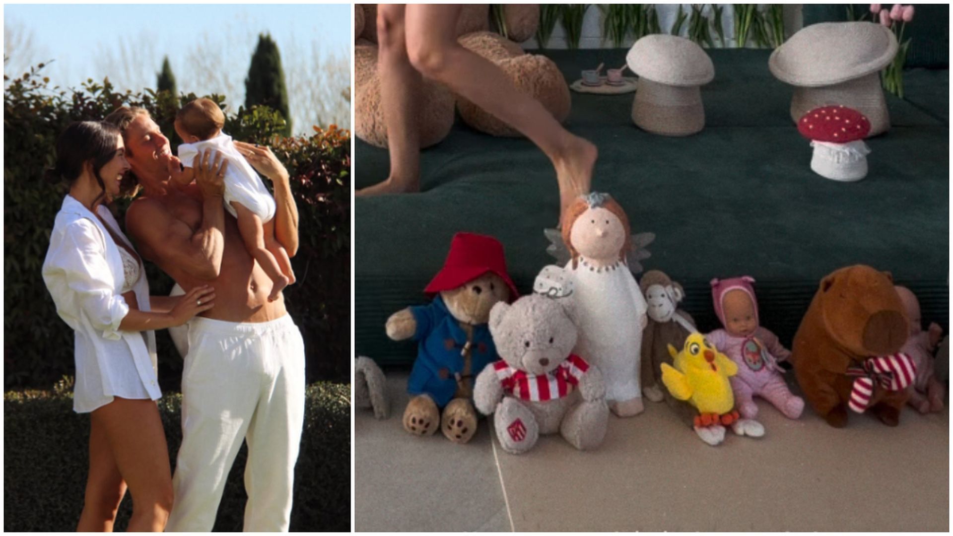 Marcos Llorente, Paddy y su hija Amor Marcos Llorente, Paddy y su hija Amor