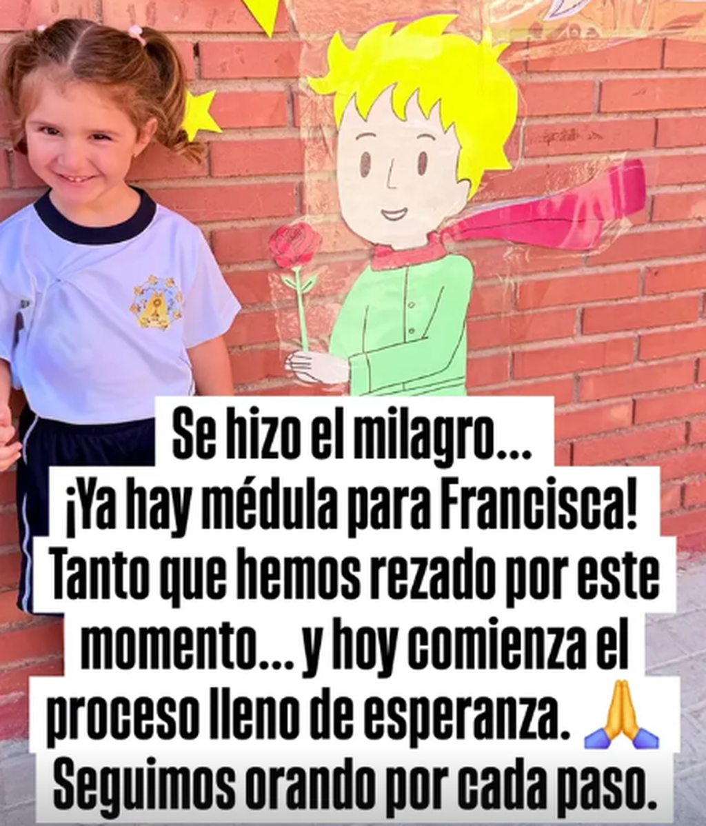 'Divina Infantita' confirma que Francisca tiene médula