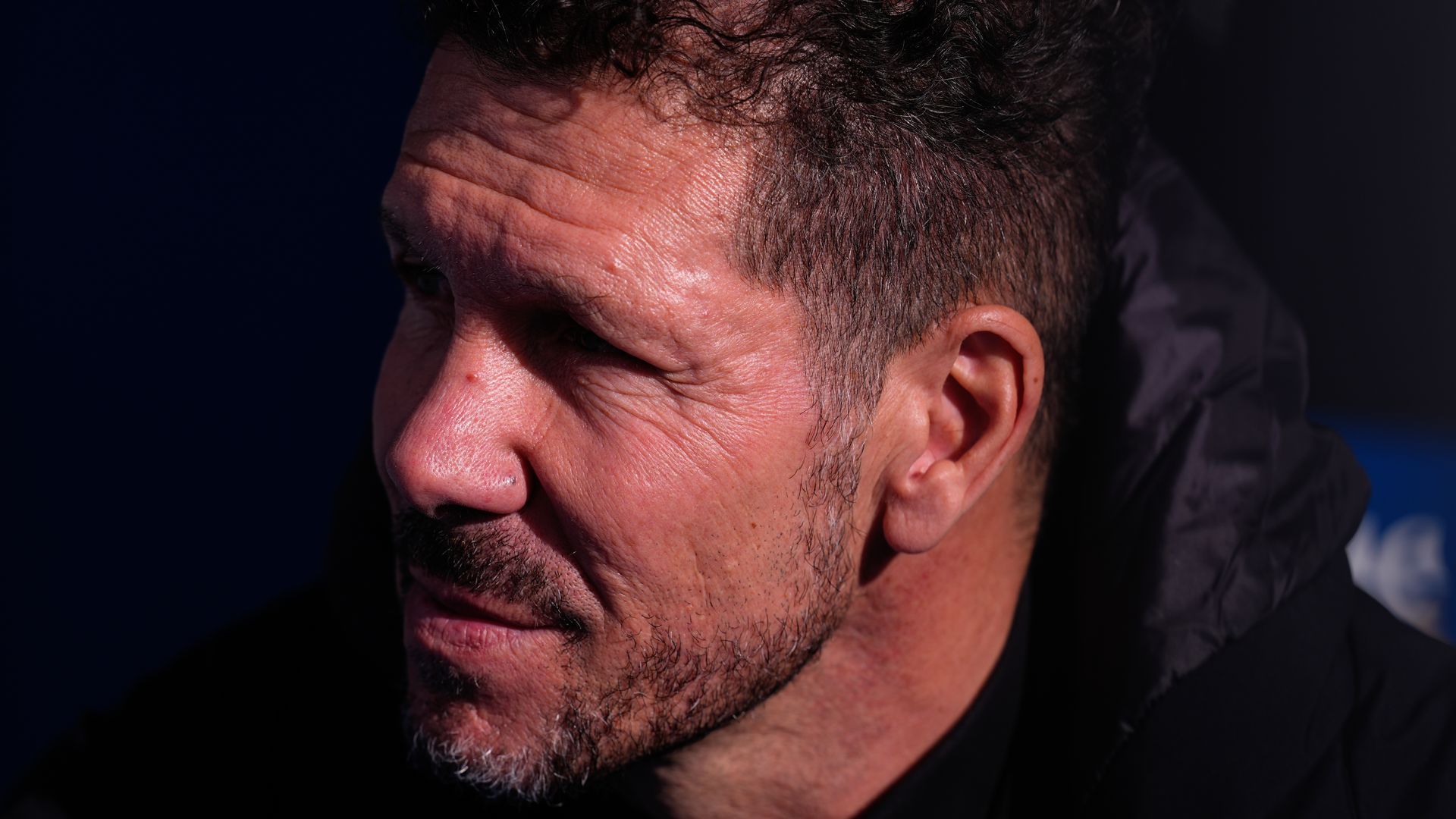 Simeone en Butarque Simeone en Butarque