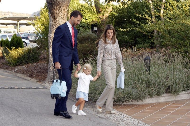 El primer día de guardería de la infanta Sofía