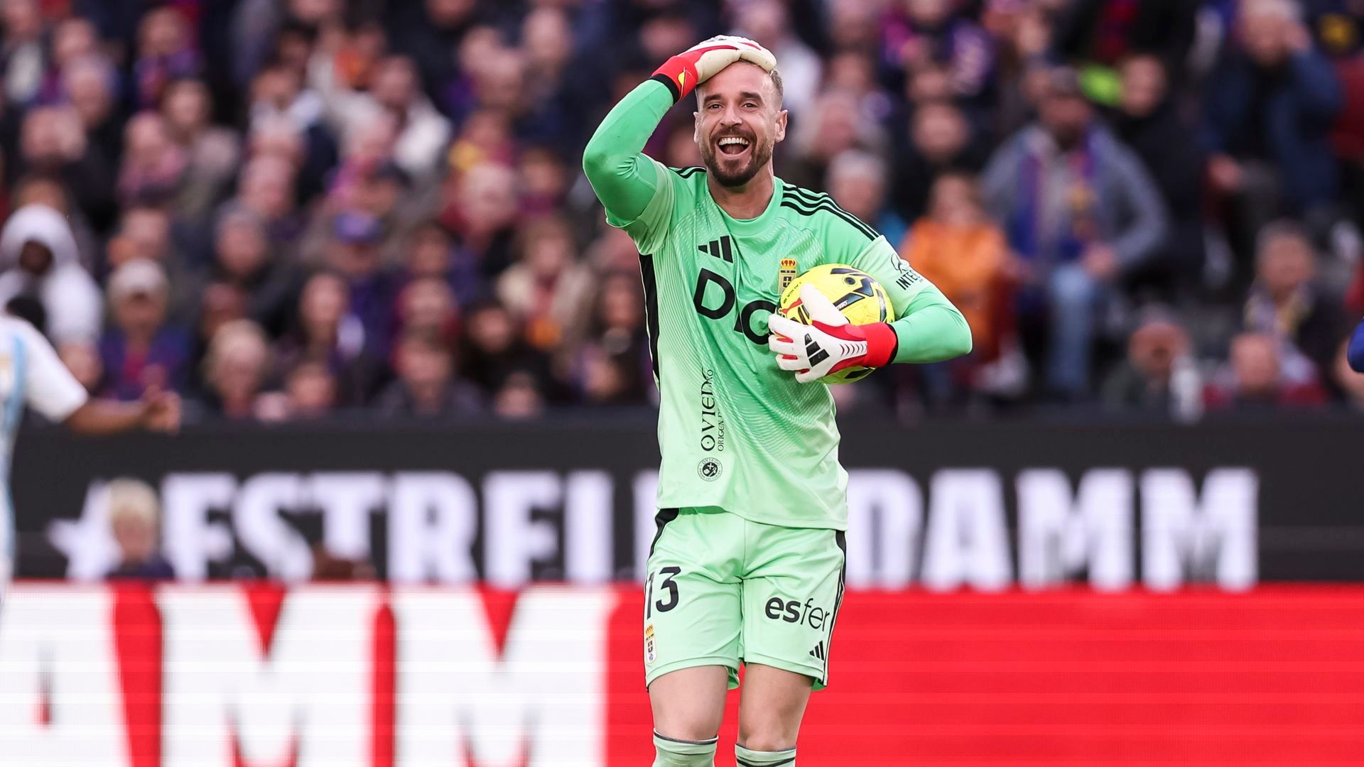 Aaron Escandell, portero del Real Oviedo