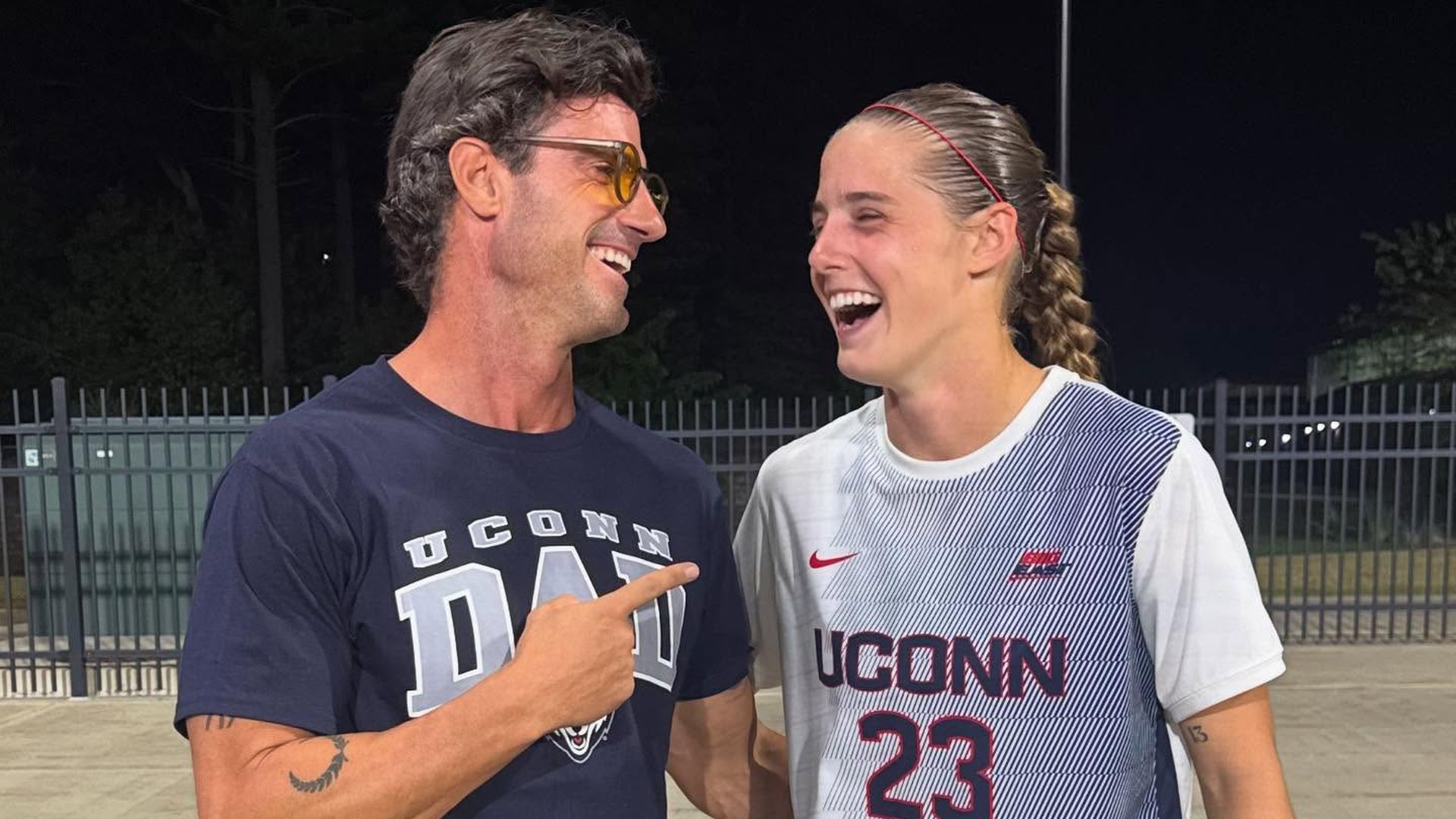 Aitor Ocio y su hija Naia